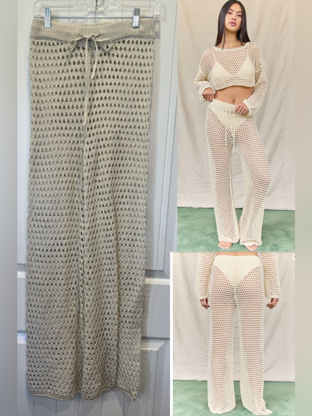 WEST OF MELROSE Open Knit Flare
Womens Pants Sz XS